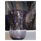 4 wine glasses and lg vase