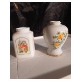 Floral Porcelain Tea Set with Picture Frame