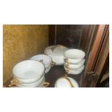 Noritake Fine China Dining Set with Gold Trim