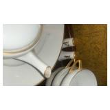 Noritake Fine China Dining Set with Gold Trim