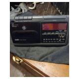 GE Cassette Clock Radio Alarm Set