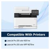 131A 131X Toner Cartridge 4 Pack Works with HP LaserJet Pro 200 Color M251nw,MFP M276nw (Black,Cyan,Yellow,Magenta)