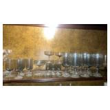 Smoke Gray Glass Stemware Set