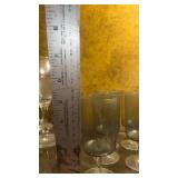 Smoke Gray Glass Stemware Set