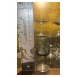 Smoke Gray Glass Stemware Set