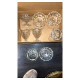 Clear Glass Sundae Dishes Collection 4 of each