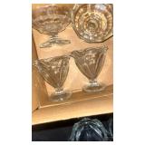 Clear Glass Sundae Dishes Collection 4 of each