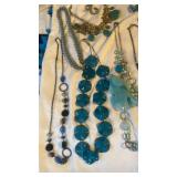 Blue Glass and Crystal Jewelry Collection