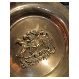 1923 Chilean Republic Copper Wall Plate Collection