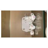 Pink Rose miniature Tea Set