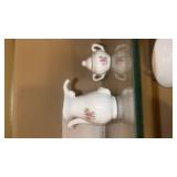 Pink Rose miniature Tea Set