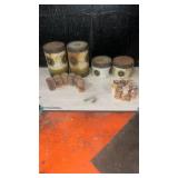 1950s Thread Spool Collection with Daisy Canisters