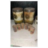 1950s Thread Spool Collection with Daisy Canisters