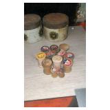 1950s Thread Spool Collection with Daisy Canisters