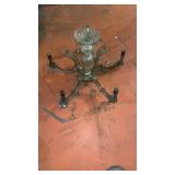 Crystal Glass 5-Light Chandelier with Prisms