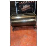 Solid brass log wood holder perfect by the fireplace