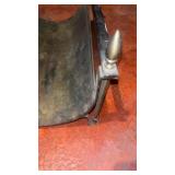 Solid brass log wood holder perfect by the fireplace