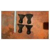 Cast Iron Queen Anne Furniture Legs Set of 4