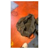 Military Gas Mask with Camouflage Carrier and helmet