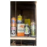 Collection of Motor Oil and Automotive Product Cans vintage beer cans fillets is full