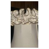 1970s Home Decor Collection - Pink Ceramic Lamp, Table Clock, and Gold Base Lamp