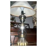 Traditional Table Lamp with Tassel Trim Shade and accent lamp