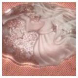 Mikasa Angel Song frosted glass sweet or candy dish.