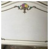 vintage full size bed with box springs victorian style