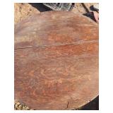 Round Oak Pedestal Dining Table