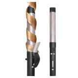 MQUPIN Rotating Curling Iron 1 1/4 inch Professional Automatic Wave Hair Curling Wand for Women, Dual Ceramic Voltage Fast Heating Hair Curlers for All Hair (1.25 INCH, Rose Gold) - Retail: $15