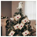 Soulchen 10 Pcs Magical Wizard Party Decor Witch Letter Acceptance Envelope Hanging Ornament Gifts Vintage Wood Hanging Sign for Room Office Home Birthday Party Supplies - Retail: $13