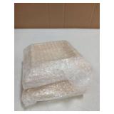 Sasylvia 2 Pcs 3.5" x 3.5" Wood Newel Post Cap Fence Post Cap for Topper Top Resistant Decking Caps for Indoor Outdoor Fences Decks and Mailboxes Cover - Retail: $22