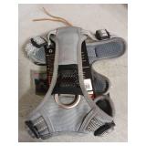 TRUE LOVE Dog Harness No Pull Nylon Reflective Pet Harness Adjustable Comfortable Control Step-in Brilliant Colors Truelove TLH56512 XS Gray - Retail: $26