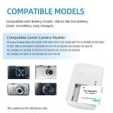 KWTOUL NB-6L NB-6LH CB-2LY Battery Charger Compatible with Canon PowerShot SX540 HS, SX530 HS, SX520 HS, SX510 HS, SX500 HS, SX170 is,SX700 HS, SX710 HS,SX610 HS, SX600 HS, S120, D20, D30, S90 - Retai