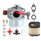 Carbbia 640350 Carburetor + 36905 Air Filter for Toro 20016 20017 20018 6.75HP Recycler Lawn Mower for Tecumseh 640262A 640271 LEV100 LEV105 LEV120 LV195EA / LV195XA Engine