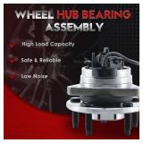 513214 Set of 2 Front Wheel Hub and Bearing Assembly for 2004-2012Malibu, 2008-2010 Cobalt HHR, 2005-2010 Pontiac G6, 2007-2009 Saturn Aura Wheel Bearing and Hub Assembly with ABS & 5-Lug