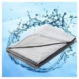 Marchpower Arc-Chill Cooling Blanket for Hot Sleepers - Twin Size, Japanese Cooling Fiber Absorbs Body Heat, Lightweight Soft Cold Blanket for Summer Sleeping