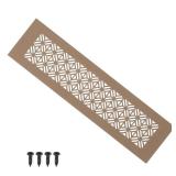 PATIKIL 12 x 3 Inch Door Air Vent Cover, Heavy Duty Aluminum Grille Ventilation Cover Louvered with Mounting Screws for Cabinet Wardrobe Door, Brown