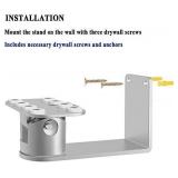 Echo Show 8 Wall Mount Stand, Aluminum Swivel Stand for Amazon Echo Show 8, Horizontal 360 Rotation Base White+Silver ES013-02