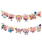 Brain Party Banners Brain Party Decorations Funny Brain Theme Decorations Cute Brain Banners Garlands for Brain Themed Birthday Baby Shower Supplies