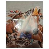 Horse Party Banners Horse Party Decorations 3Pcs Horse Birthday Decorations Racing Horse Banner Themed Cutout Banner for Western Cowboy Cowgirl Party Supplies