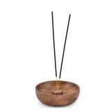 EDHAS Incense Burner Stick Holder Bowl, Ash Catcher Bowl for Home Decor, Meditation, Yoga (5" x 5" x 1.5") - Retail: $7