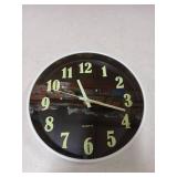 JoFomp Glow in The Dark Clock, 8 Inch Modern Silent Non Ticking Wall Clocks Battery Operated, Night Light Wall Clock for Living Room Decor, Wall Clock Decorative for Kitchen Bedroom