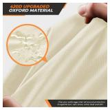 Patio Egg Chair Cover Double Wicker Egg Chair Covers for Outdoor Furniture Egg Swing Loveseat Cover Waterproof 420D Patio Chair Cover 91x80 inches (Beige)