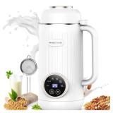 MAGETANG 7 in 1 Nut Milk Maker Machine 28oz Automatic Milk Maker for Homemade Coconut, Oat, Soy, Plant-Based Milk, Juice with 18H Delay Start/6H Keep Warm/Self Cleaning (Cream)