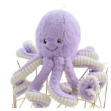 OUKEYI 15.7 Inches/40cm Cute Octopus Stuffed Animals Octopus Plush Doll Octopus Plush Toys Play Toys for Kids Girls Boys Adults Birthday Xmas Gift Present (Purple)