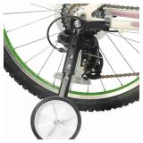 Ragyzity Bicycle Training Wheels, Adjustable Bicycle Training Wheels Heavy Duty Rear with Stabilizers Mounted Kit, Universal Kids Bicycle Balance Stabiliser Mounted Kit for 16 18 20 22 Inch