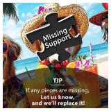 Ciavotie 100 Piece Puzzles for Kids Ages 6-8, Dogs Summer Sips Jigsaw Puzzle, Educational Puzzle for Kids & Adults, 100 Piece Puzzles for Adults Large Piece for Seniors 15x11 in