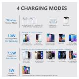 Yootech Wireless Charger,10W Max Wireless Charging Pad Compatible with iPhone 17/17 Pro/17 Pro Max/Air/16/15/14/13/SE 2022/12/11,Samsung Galaxy S25/S24/S23,for AirPods Pro 3(No AC Adapter)