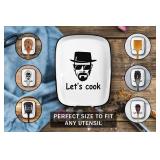 KBWUZ Ceramic Spoon Rest for Kitchen Stove Top Counter, Funny Let